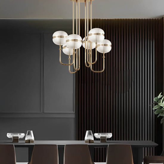 BUY online Premium Metal Glass Chandelier by Gloss (0827/6) - Best Chandelier for kitchen decor