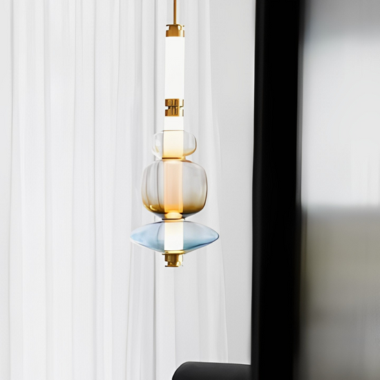 Glass LED Pendant Single Light by Gloss (0868/A1)