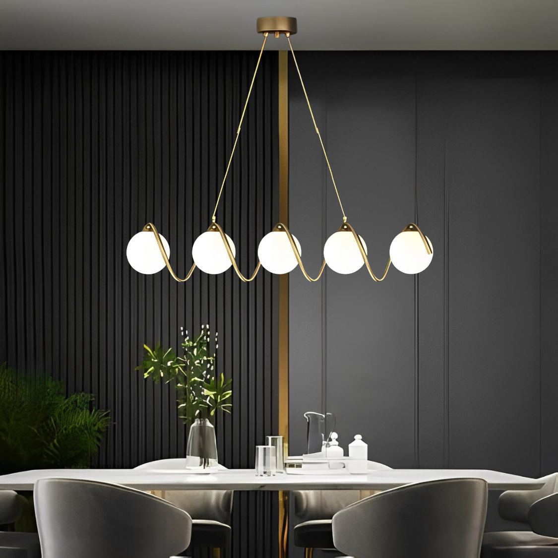 Nordic Metal Chandelier by Gloss (0973/5)