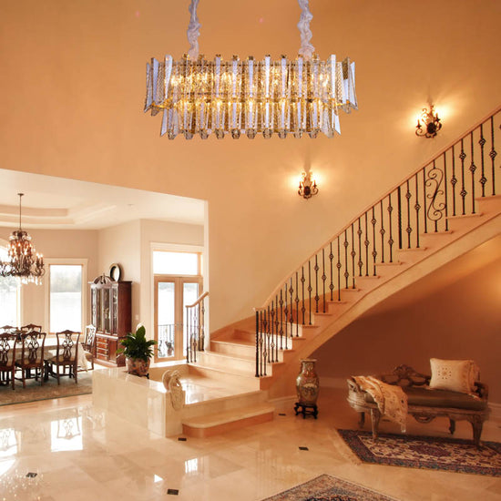 Purchase online Golden Frame Designer Chandelier by Gloss (6233) at affordable price - Best Chandelier for living room decor