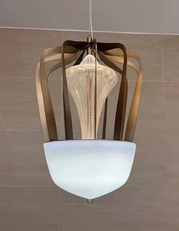 Antique Gold LED Pendant Light by Gloss (8663)