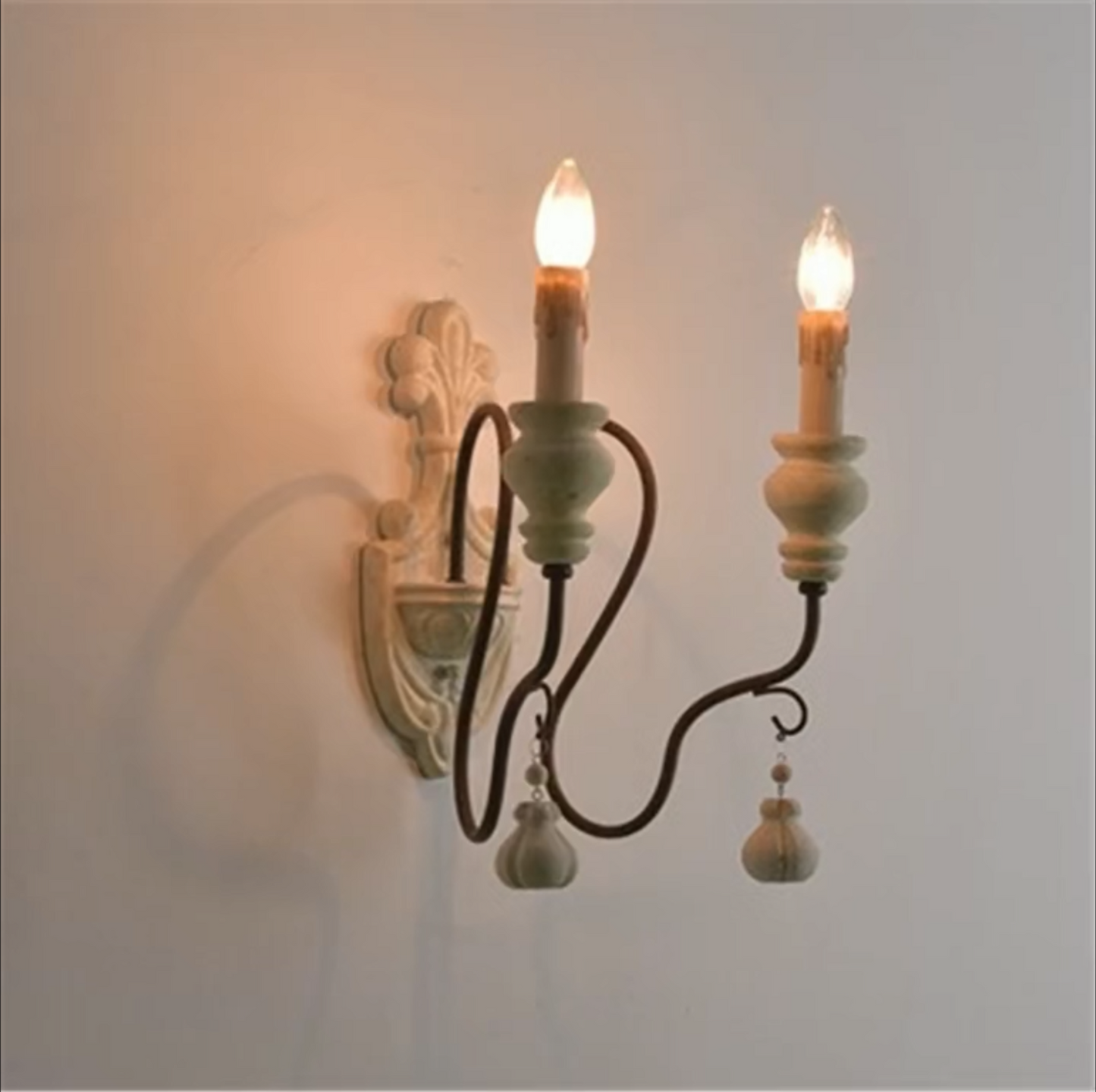 Unique Old Wood With Hardware Decorative Wall Lamp by Gloss (9122/2)