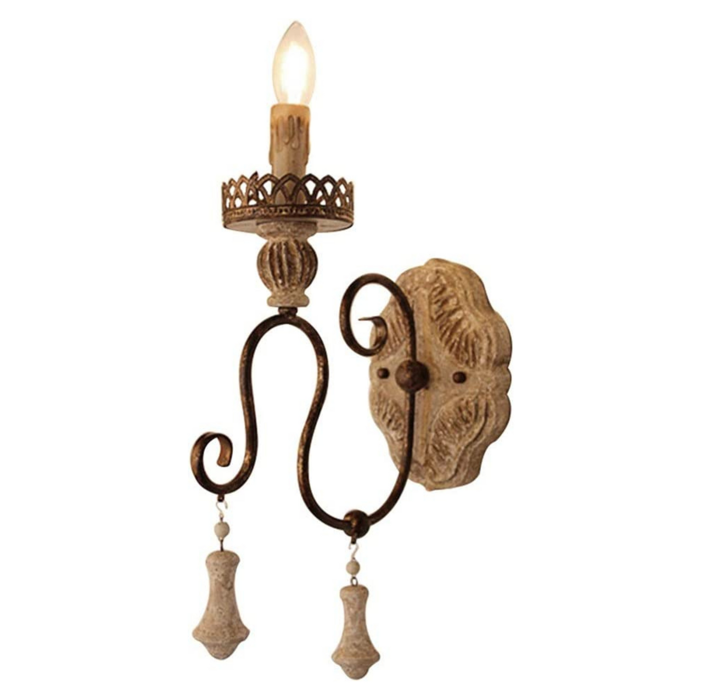 Antique Iron Wall Lamp by Gloss (9329/1)