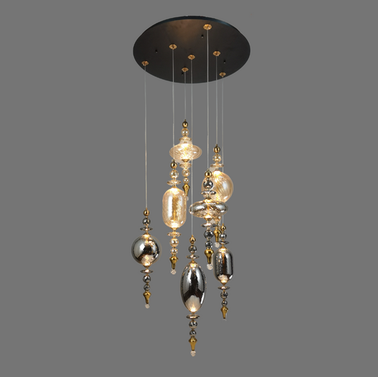Luxury Crystal Amber Smokey LED Chandelier by Gloss (A1933/7/A3)