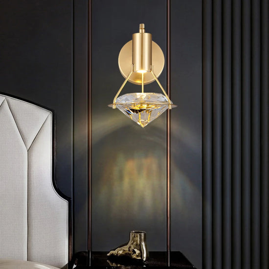 Luxury Iron Crystal LED Wall Light by Gloss (B3050)