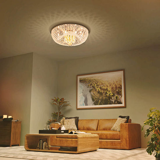Chalice Ceiling Crystal Chandelier by Philips (581906) - Best Chandelier for Living Room Decor