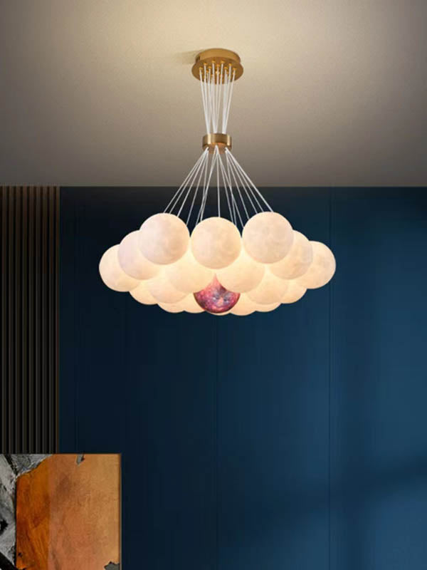 BUY ONLINE Moon Ball Chandelier by Gloss (L9047/19L) at Ashoka Lites - Best Chandelier for Home decor