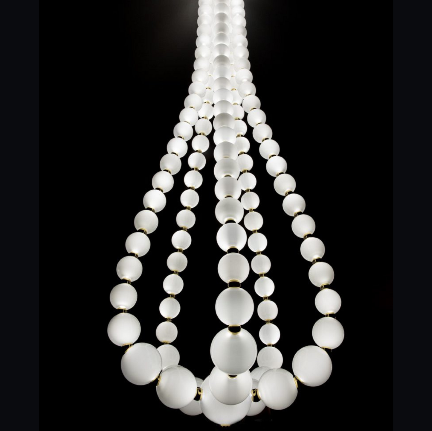 Pearl Double Height Chandelier by Gloss (L9079/83)