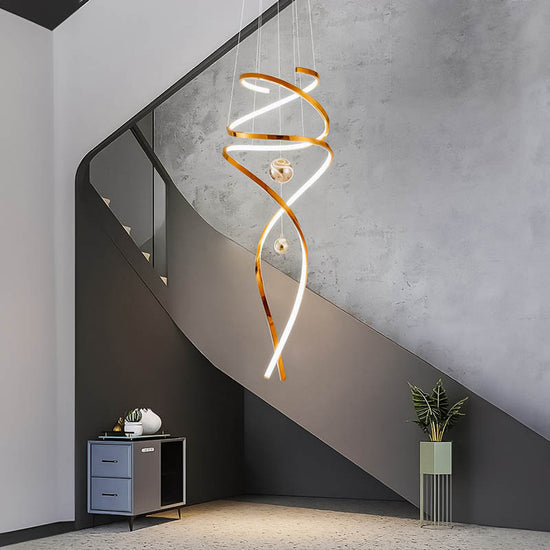 BUY ONLINE LED Strip Chandelier by Gloss (003) - Best Chandelier for Living Room decor