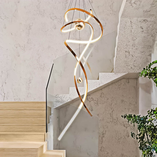 BUY ONLINE LED Strip Chandelier by Gloss (003) - Best Chandelier for Living Room decor