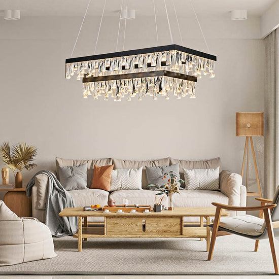BUY ONLINE Luxury Nordic Crystal Chandelier by Gloss (6800/2) - Best Chandelier for Living Room decor