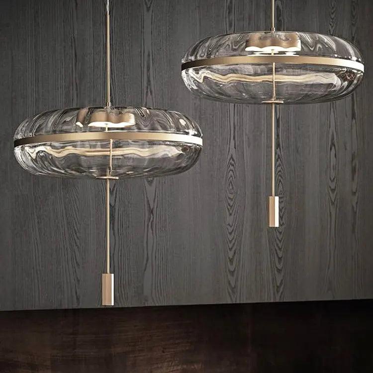 Golden Clear Glass LED Pendant Light by Gloss (MD3226)