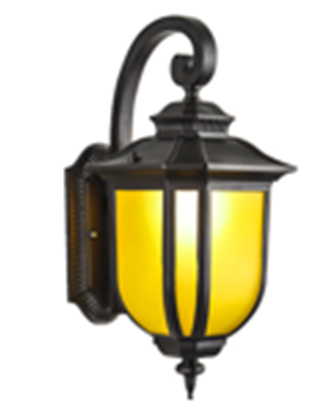 Yellow Glass Outdoor Wall Lamp by Gloss (WMD4703)