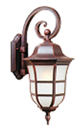 Rust Red Outdoor Wall Lamp by Gloss (WMD7902)
