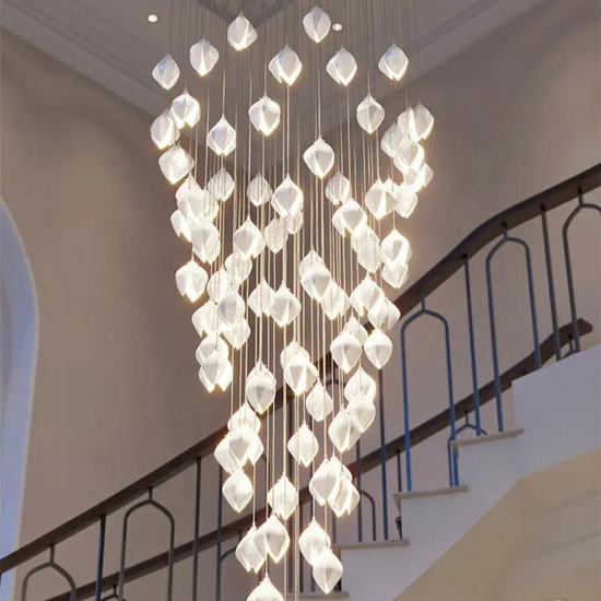 Floral Radiance Double Height Chandelier by Gloss (XQ-CR009)