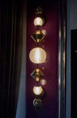 Amber Glass LED Wall Lamp by Gloss (XQ6030)