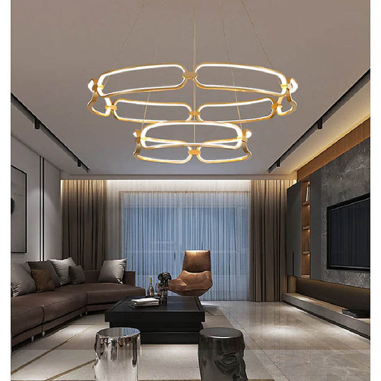 Aura LED Chandelier by Gloss (88092) - Best Chandelier for Home Decor