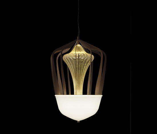 Antique Gold LED Pendant Light by Gloss (8663)