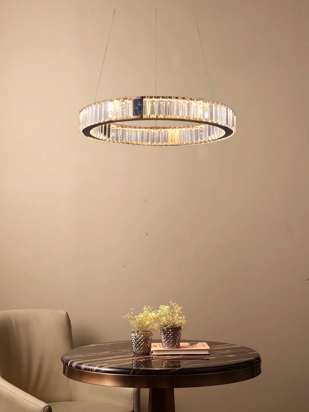Crystal Ring LED Chandelier by Gloss (2010)