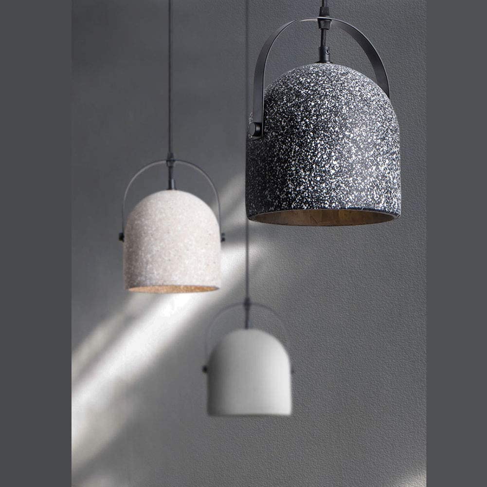 Concrete Grey Pendant Light by Gloss (6039)