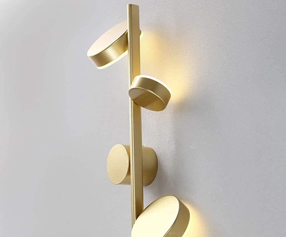 Gold Metal LED Wall Light by Gloss (9027)