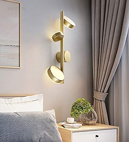 Gold Metal LED Wall Light by Gloss (9027)