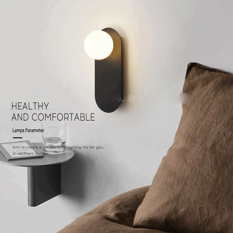Luxury Nordic Bedside Wall Light by Gloss (9063)