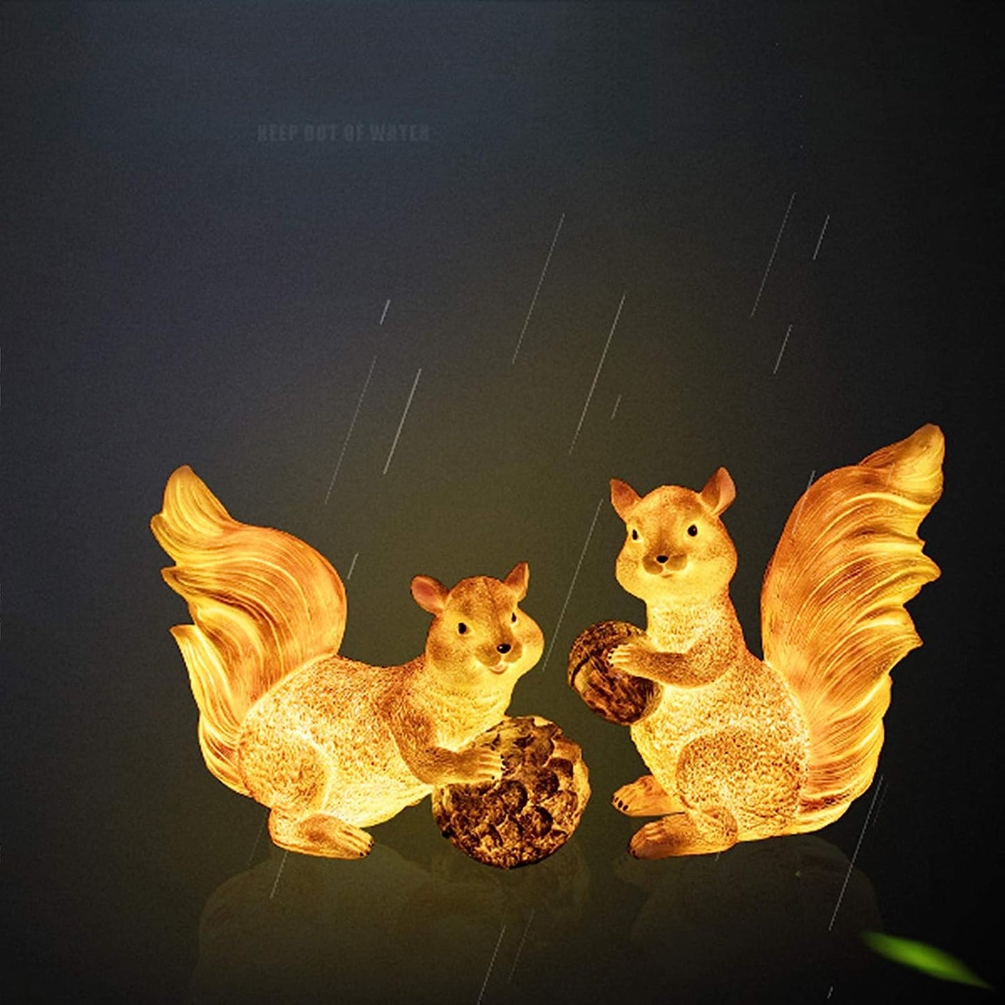 Cute Mini Squirrel Animal Miniature Decoration Outdoor Light by Gloss (9262)