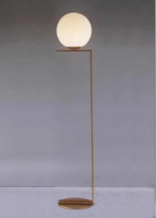 Nordic Modern Glass Bulb Vertical Gold Floor Lamp by Gloss (F9086)