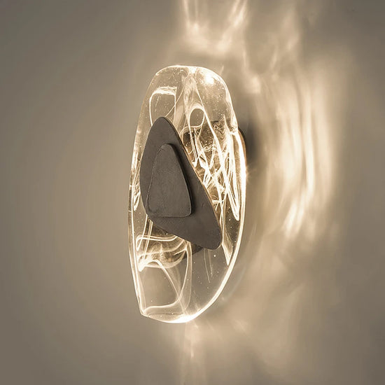 Modern Glass Acrylic Bedside LED Wall Lamp by Gloss (B801)