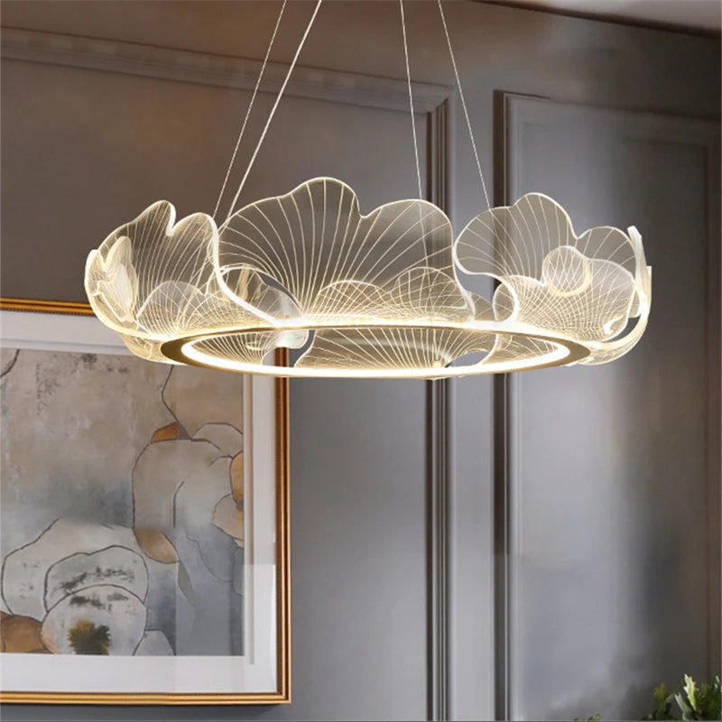 Leaves Acrylic Chandelier by Gloss (L9029)