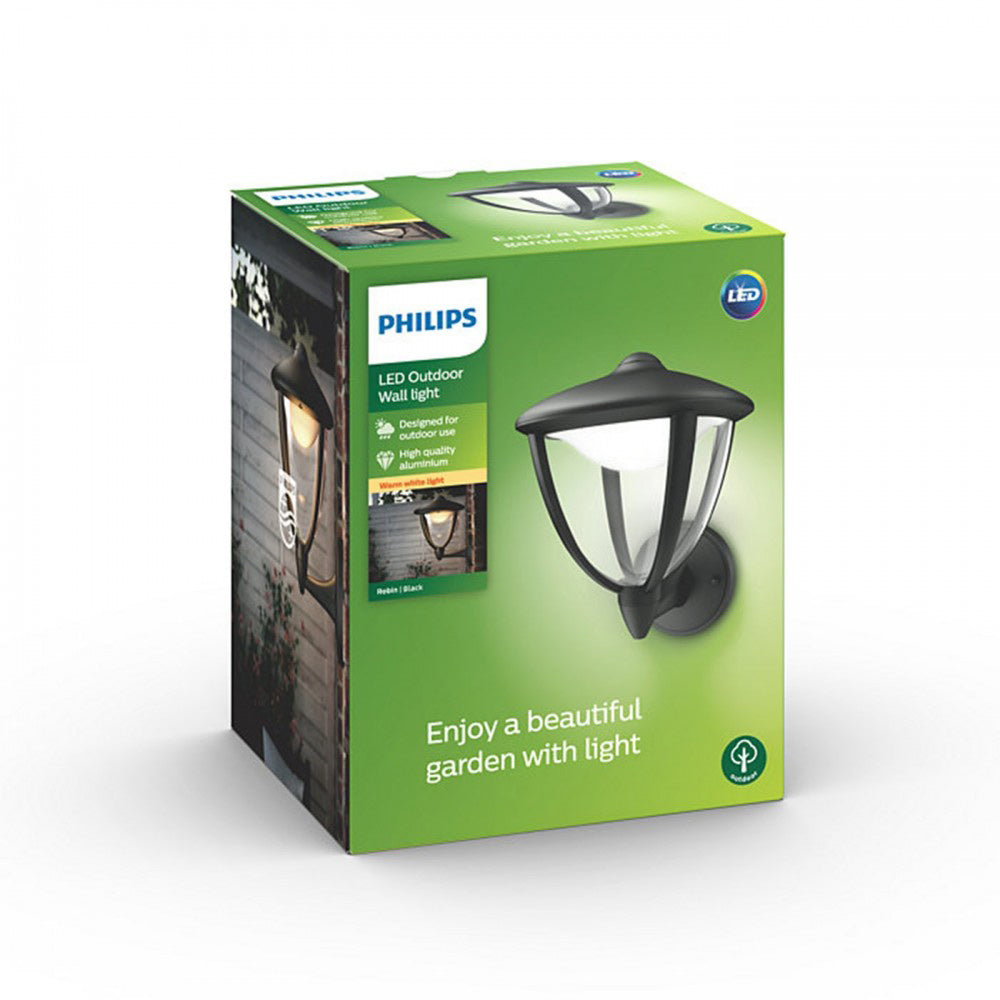 Robin Garden Outdoor LED Wall Light by Philips (15470)