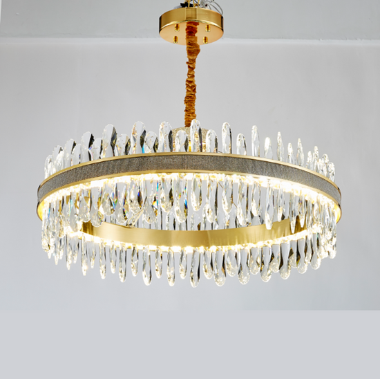 Golden Glow Crystal LED Chandelier by Gloss (SR2238)