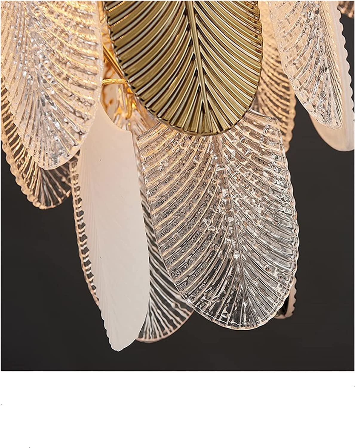 Feather Brass Crystal Chandelier by Gloss (SR88421/80)