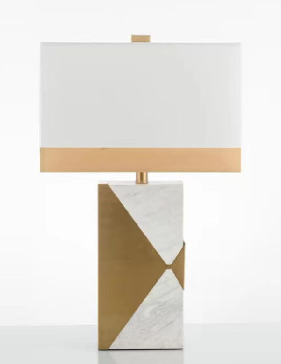 Luxury Marble and Metal Table Desk Lamp by Gloss (T9711)
