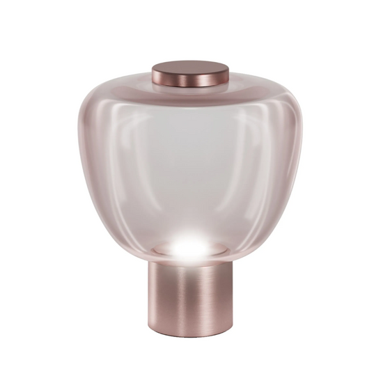 Rose Gold And Golden Glass Table Light by Gloss (0757/A)
