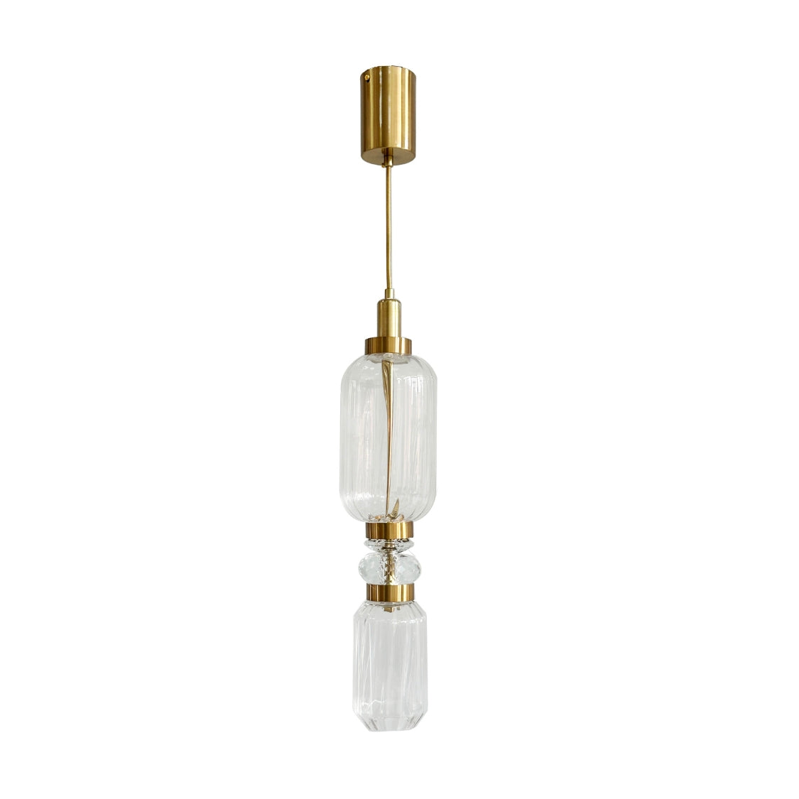 0944/C Postmodern Minimalist Metal Glass Pendant Lights