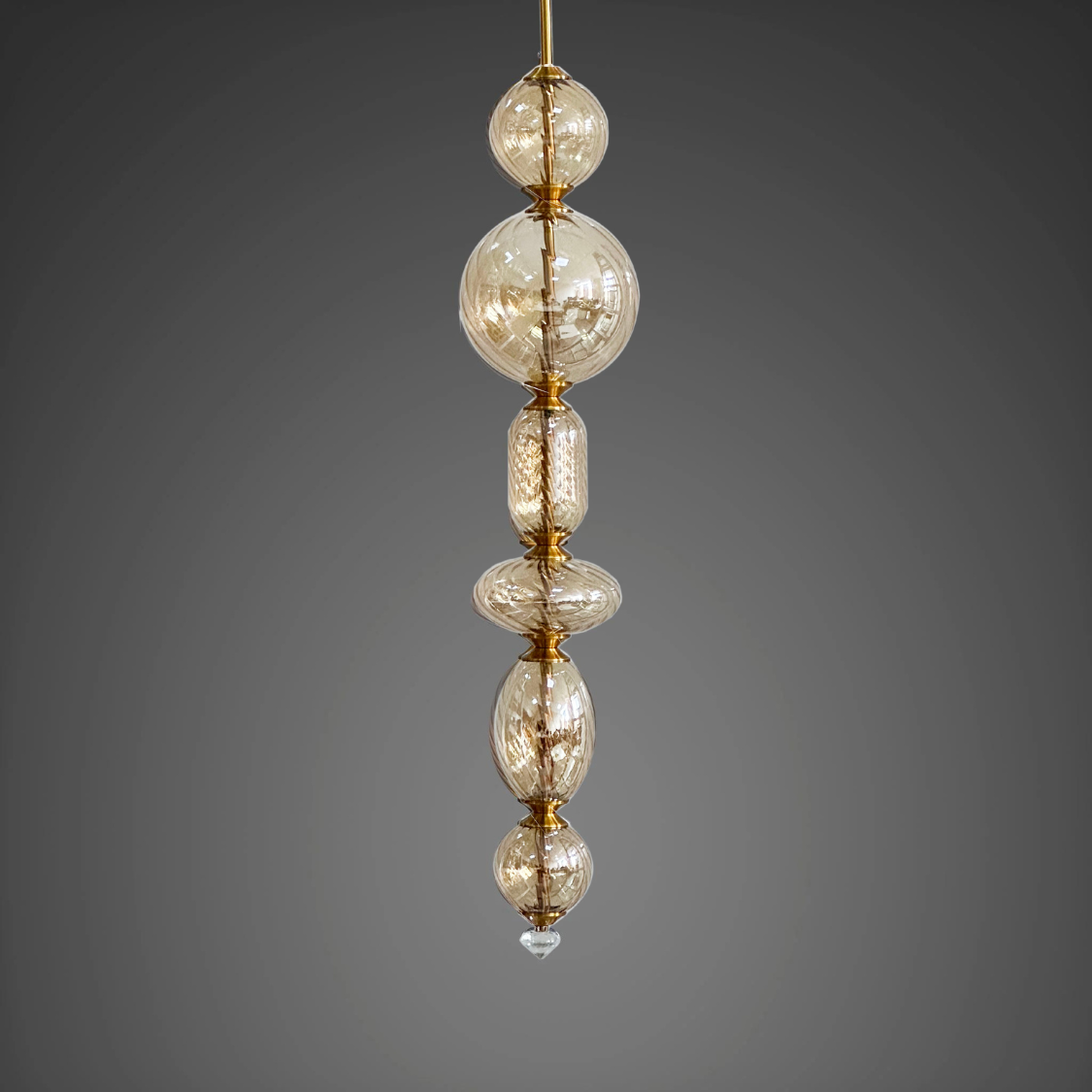 0949 Luxury Italian Design Metal Glass LED Pendant Light