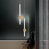 0956/A Premium Postmodern Brass Finish Led Pendant Lights