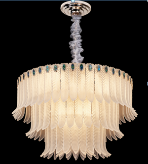 Round Leaf Chandelier by Gloss (2179)