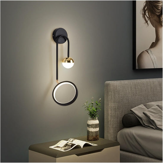 Load image into Gallery viewer, Metal Glass Ball Led Wall Light by Gloss (B5290)
