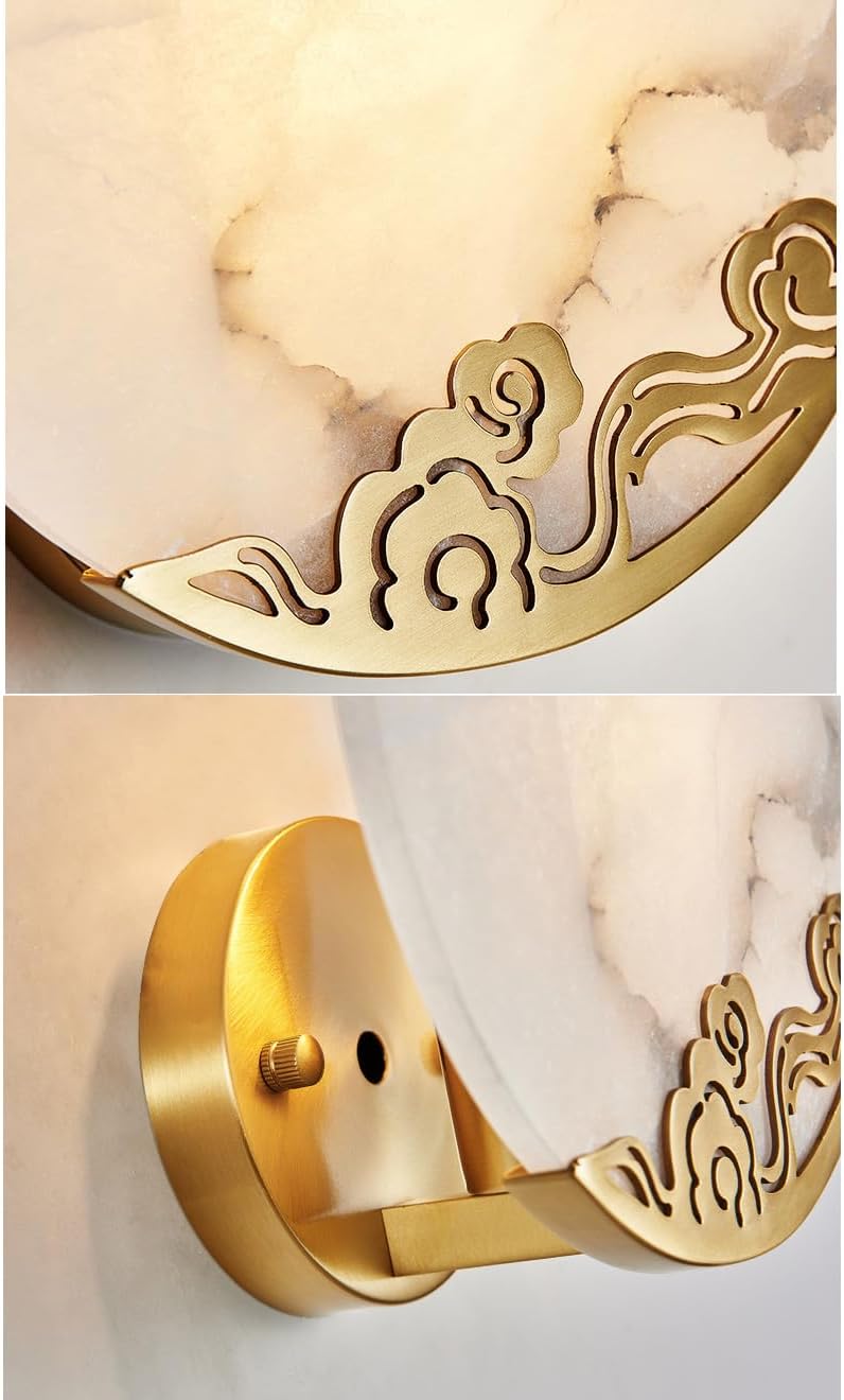 Gold Design Marble Wall Light by Gloss(XG7254)