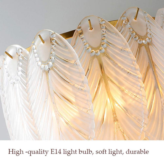 Feather Leaf Wall Light by Gloss (AM5005-W)