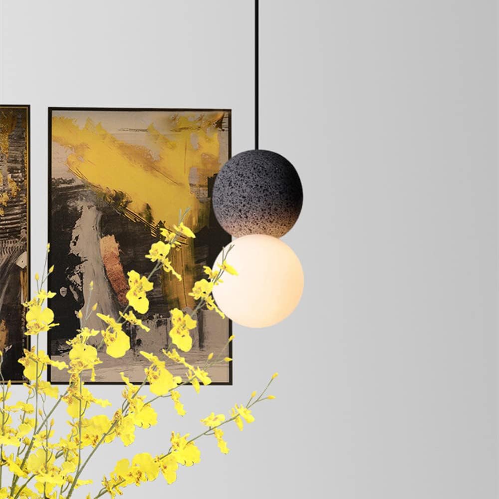 Load image into Gallery viewer, Double Ball Black and White Pendant Light by Gloss (6003)
