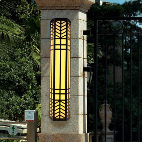 Load image into Gallery viewer, Iron+Marble Yellow Outdoor Wall Light by Gloss (XH008)
