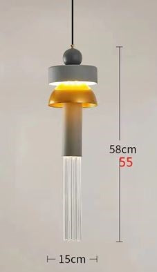 Golden Gray LED Pendant Light by Gloss (8601)