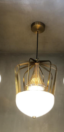 Load image into Gallery viewer, Antique Gold Led Pendant Light by Gloss (8663)

