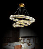 9020/8000 Premium Double Height Crystal Chrome Body LED Chandelier