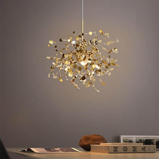 Metal Gold Chandelier by Gloss (9095)