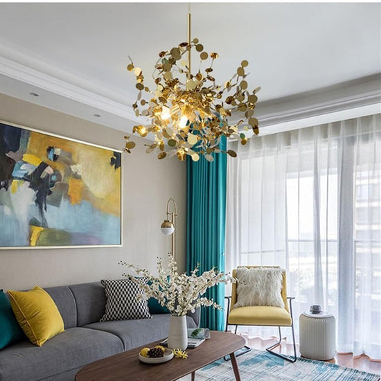 Metal Gold Chandelier by Gloss(9095)